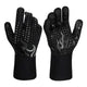 Black a Pair Of Extreme Heat Resistant BBQ Gloves (500°C) - Aramid Fiber with Non-Slip Silicone Grip for Grilling & Oven Use - Mekamart Australia