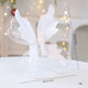 White Large Glitter Butterfly Christmas Ornaments (Set of 2) - Clip-On Decorations for Trees & Wreaths - Mekamart Australia