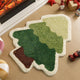 Green Christmas tree style Festive Christmas Shaped Floor Mat - Plush Non-Slip Holiday Accent Rug(Style 2) - Mekamart Australia