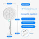 White Rechargeable 2-in-1 Bug Zapper Racket - Electric Fly Swatter & UV Mosquito Lamp with Charging Base - Mekamart Australia
