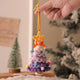 2 Pcs Handmade Crochet Christmas Tree Ornament - Plush Knitted Decoration with Bell - Ideal for Home, Car & Holiday Decor(Style B) - Mekamart Australia