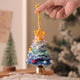 2 Pcs Handmade Crochet Christmas Tree Ornament - Plush Knitted Decoration with Bell - Ideal for Home, Car & Holiday Decor(Style F) - Mekamart Australia