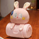 Plush 2-in-1 Pillow Blanket - Adorable Design for Cozy Comfort(Pink Rabbit) - Mekamart Australia