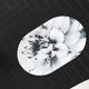 Elegant Floral Print Absorbent Floor Mat - Quick Dry, Non-Slip, Easy Clean Bathroom & Entryway Rug(Water lilies on white background) - Mekamart Australia