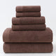 Luxury Combed Cotton Towel Collection - Highly Absorbent, Soft & Durable for Bath, Hand, and Face(Dark brown) - Mekamart Australia