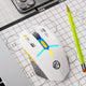 Ergonomic Dual-Mode Wireless Gaming Mouse - Mute Buttons, Adjustable DPI, Rechargeable, Multi-Assist Keys(white)