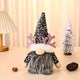 Light-Up Christmas Gnome Plush Doll with Sequin Hat & Antlers - Festive LED Tabletop Decoration(silver) - Mekamart Australia