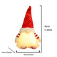2 Pcs Red Charming Light-Up Christmas Gnome - Festive Nordic Plush Holiday Decoration - Mekamart Australia