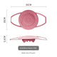 Small Pink Flexible Silicone Steamer Basket with Heat-Resistant Handles - Food-Grade Vegetable Steamer Insert for Pots & Pans - Mekamart Australia