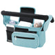 Blue Universal Stroller Organiser Caddy with Insulated Cup Holders and Detachable Wristlet - Mekamart Australia