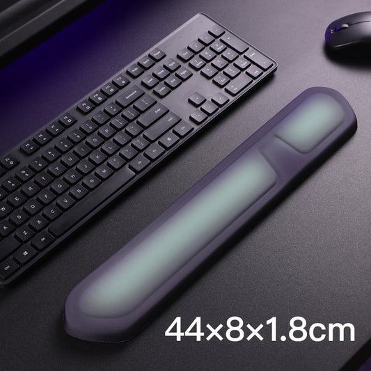 Purple and Green Comfortable Memory Foam Wrist Rest Set â Ergonomic Mouse Pad & Keyboard Hand Support for Office and Home Use