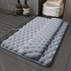 Luxury Plush Memory Foam Bath Mat with Foot Drying Panel - Super Absorbent & Non-Slip Bathroom Rug(Checkered gray) - Mekamart Australia