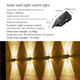 Solar Powered Up and Down Wall Light(yellow light) - Mekamart Australia