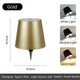 Gold Cordless Tri-Color Wine Bottle LED Lamp - Mekamart Australia