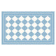 Light Blue Checkered Design Loofah Texture Shower Mat (50x80cm) - Non-Slip PVC Bathroom Floor Mat, Quick-Draining, Anti-Mould & Massage Pad - Mekamart Australia