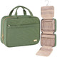 Green Large Capacity Hanging Toiletry Bag for Women(30.5 x 22.5 x 12 cm) - Checked Pattern Waterproof Cosmetic Organizer, Dry/Wet Separation & Multi-Compartment - Mekamart Australia