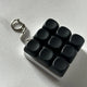 2-Pack Black Mechanical 9-Keyboard Fingertip Toy Keychain - Key Pressure Relief, PVC Fingertip Toy - Mekamart Australia