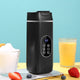 Black Portable Wireless 420ML Blender Bottle (8.7x8.7x23.2CM) - 12-Blade Crushing Power, Self-Cleaning, USB Rechargeable for Juices & Smoothies - Mekamart Australia