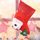 E4-3 Winter Bear Sequin Christmas Stocking(25x19CM) - Glitter Hanging Gift Bag for Tree Decor - Mekamart Australia