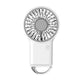 2-PCS White New Portable Handheld Air Cooler Fan - Foldable Desktop USB Rechargeable Mini Fan with Climbing Buckle - Mekamart Australia