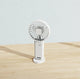 2-PCS White Portable USB Rechargeable Mini Handheld Fan with Desktop Base & Phone Stand - 3-Speed Quiet Operation - Mekamart Australia