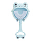 Blue frog U-Shaped Kids Toothbrush - Food Grade Silicone Manual Toothbrush for 2-12 Year Olds - 360 degree Full Mouth Cleaning Baby Oral Care - Comes with Wall Mount Holder - Mekamart Australia