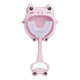Pink frog U-Shaped Kids Toothbrush - Food Grade Silicone Manual Toothbrush for 2-12 Year Olds - 360 degree Full Mouth Cleaning Baby Oral Care - Comes with Wall Mount Holder - Mekamart Australia