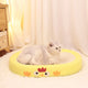 Oval-shaped braised chicken Large Cat Scratcher Bed 2 in 1 Sisal Scratching Pad & Plush Lounge Nest Durable Claw Grinder Mat for Indoor Cats - Mekamart Australia