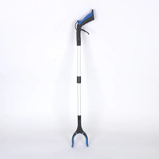 Purple and Black Handle Foldable Grabber Reacher Tool - 83cm Aluminium Litter Picker with Magnetic Tip - Lightweight Mobility Aid for Garden & Home Rubbish Cleanup - Mekamart Australia