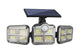 Solar Security Lights Outdoor Motion Sensor 122 LED - 3 Adjustable Heads Flood Light with Remote IP65 Waterproof for Garden & Garage - Mekamart Australia