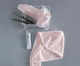 Soft Microfibre Hair Drying Towel Wrap - Super Absorbent Coral Fleece Turban with Secure Button - Quick Dry Bath Head Cap for Wet Hair & Spa - Pale Pink - Mekamart Australia