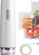 Portable Handheld Vacuum Sealer - Wireless Rechargeable Food Saver Pump - Compact Electric Kitchen Gadget for Meal Prep & Sous Vide - White - Mekamart Australia