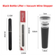 Black Pen-Style Air Pressure Wine Bottle Opener with Vacuum Wine Stopper Set - Effortless Cork Removal for Home & Champagne Party - Mekamart Australia