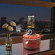 176 Black Simulation Turret Diffuser & Humidifier - Smart Timer Ultrasonic Mister with Volcano Lava Crack Shell and Colorful Light - Mekamart Australia