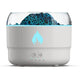 167 White Simulation Volcano Diffuser & Humidifier - Smart Timer Ultrasonic Mister with Volcano Lava Crack Shell and Colorful Light - Mekamart Australia