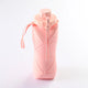 Pink Portable Food Grade Silicone Collapsible Sports Water Bottle 600ML - Folding down 80% , Low High Temperature Resistant - Mekamart Australia