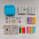 Blue X6 Mini Portable Bluetooth Instant Photo & Note Printer for Students - Deluxe 20-Piece Gift Set with 12 Paper Rolls, Color Pens & Storage Bag