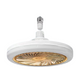 Yellow Quiet Remote LED Ceiling Fan Light with Aromatherapy Slot and Removable E27 Base Socket - Timer & Dimmable & 3-Speed & 3-Color Temperature Adjustable