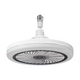Black Remote LED Ceiling Fan Light with Aromatherapy Slot and Removable E27 Base Socket - Timer & Dimmable & 3-Speed & 3-Color Temperature Adjustable