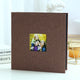 Coffee color Linen Self-Adhesive Photo Album DIY Scrapbook with Cover Window 11x10.6 Inch for Family Wedding Travel Memories Preservation Australian Home