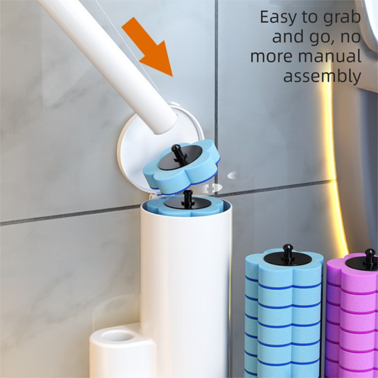 Disposable Toilet Brush Refills ā 30-Pack Replacement Heads with Built-in Cleaning Solution, Odor-Resistant & Deep-Cleaning Sponge Design