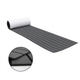 EVA Faux Teak Boat Flooring Sheet Marine Decking Mat Self Adhesive Non Slip Foam for Yacht Caravan & RV (Dark Grey & Black, 240cm x 45cm)