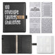100 Envelope Savings Challenge Binder with Password Lock A5 Cash Stuffing Budget Planner Book Money Organizer for Couples (Black)