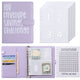 100 Envelope Savings Challenge Binder A5 Budget Planner Book PU Leather Cash Stuffing Money Organiser with Magnetic Closure & Tracker (Purple)