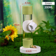 Green Automatic Bird Water Dispenser with Extended Brass Needle Valve and Graduated Marking - 200ML Transparent Flat Cap Feeder