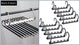 Ultimate Closet Space-Saver Set: 9-Tier Black Stainless Steel Retractable Pants Rack & 10-Pack Multi-Port Magic Hangers