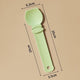 Green Cat Treat Spoon for Wet Food & Paste - Extra-Long PP Handle, Food-Grade Squeeze Feeder with Anti-Spill Bowl, Easy One-Handed Operation for Cats