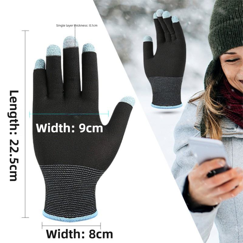2-Piece Winter Car Safety & Comfort Driving Set with Car Air Vent Gravity Phone Holder and Warm Five-Finger Touchscreen Gloves β One Hand Auto Grip, Triangle Stability & Gravity Locking, All-Season Esports Conductive Touchscreen Gloves