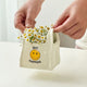 White Ceramic Mini Tote Bag Pen Holder - Creative Desktop Storage Organizer for Makeup Brushes, Remote Controls and Stationery, Cute Smiley Decorative Container
