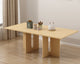 Oak Melamine Dining Table 6 Seater - Mekamart Australia